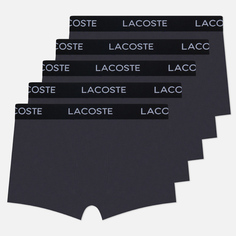 Комплект мужских трусов Lacoste Underwear 5-Pack Stretch Cotton, цвет серый, размер S