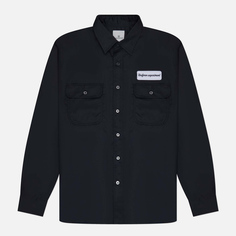 Мужская рубашка uniform experiment Work, цвет чёрный, размер M