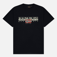 Мужская футболка Napapijri Aylmer Regular Fit, цвет чёрный, размер L