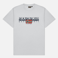 Мужская футболка Napapijri Aylmer Regular Fit, цвет белый, размер XL
