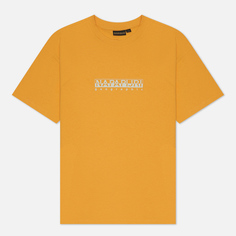 Женская футболка Napapijri Box Loose Fit, цвет жёлтый, размер M