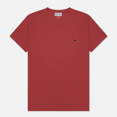 Мужская футболка Lacoste Crew Neck Pima Cotton, цвет красный, размер XXL
