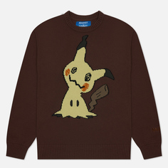 Мужской свитер MARKET x Pokemon Mimikyu, цвет коричневый, размер M