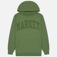 Мужская толстовка MARKET Vintage Wash Arc Hoodie, цвет зелёный, размер M
