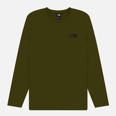 Мужской лонгслив The North Face Simple Dome Crew Neck, цвет оливковый, размер S