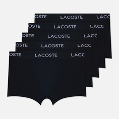 Комплект мужских трусов Lacoste Underwear 5-Pack Stretch Cotton, цвет чёрный, размер M