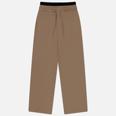 Мужские брюки MSGM Elastic Band, цвет коричневый, размер S