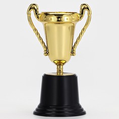 Кубок 063в, наградная фигура, золото, подставка пластик, 20,7 х 8,5 х 7 см Командор