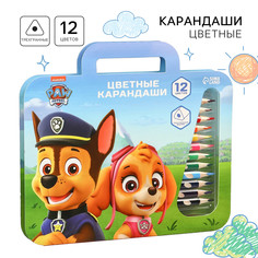 Карандаши цветные 12 цветов в пенале PAW Patrol