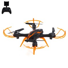 Квадрокоптер lh-x15wf, камера, передача изображения на смартфон, wi-fi, цвет черно-оранжевый No Brand