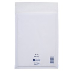 Крафт-конверт с воздушно-пузырьковой пленкой mail lite d/1, 18 х 26 см, white Calligrata