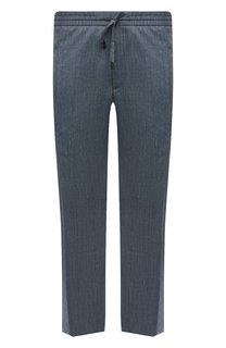 Брюки из шерсти и льна Brioni