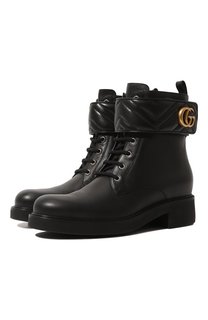 Кожаные ботинки Marmont Gucci