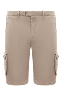 Шорты изо льна и хлопка Kiton