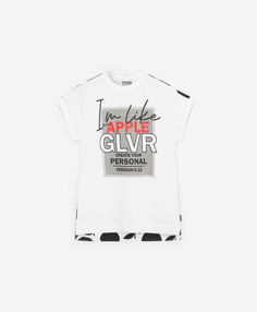 Ночная сорочка с принтом белая Gulliver (98-104)