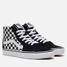 Мужские кеды Vans SK8-Hi Checkerboard, цвет чёрный, размер 40 EU