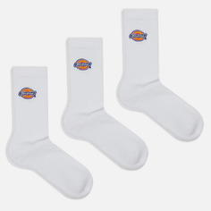 Комплект носков Dickies 3-Pack Valley Grove, цвет белый, размер 39-42 EU
