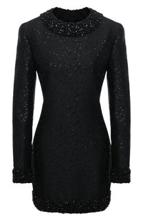 Платье с пайетками Saint Laurent