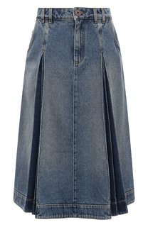 Джинсовая юбка Balmain