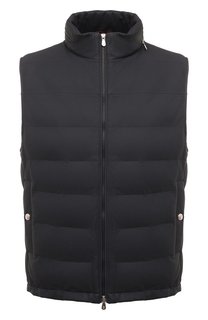 Кожаный жилет Brunello Cucinelli