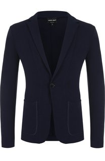 Однобортный пиджак из вискозы Giorgio Armani