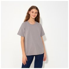 Футболка Minaku Basic line, размер 52/2XL, розовый, серый