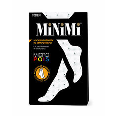 Носки MiNiMi, 70 den, размер 0 (UNI), белый, черный