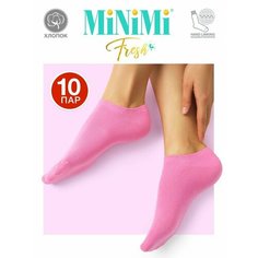 Носки MiNiMi, 10 пар, 10 уп., размер 35-38, розовый