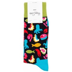 Носки Happy Socks Мужские носки с рисунками Happy Socks, размер 36-40, голубой, черный, зеленый