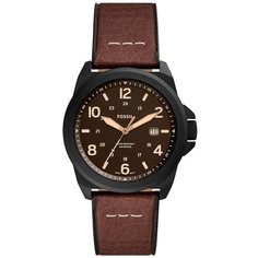 Наручные часы FOSSIL Bronson, черный, коричневый