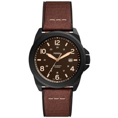 Наручные часы FOSSIL Bronson, черный, коричневый