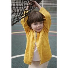 Рубашка TINY STORIES, размер 128, желтый