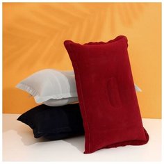 Подушка для шеи ONLITOP, 1 шт., бордовый, серый