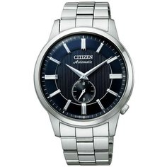 Наручные часы CITIZEN Automatic, серебряный, синий