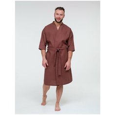 Халат BIO-TEXTILES, размер 56-58, коричневый