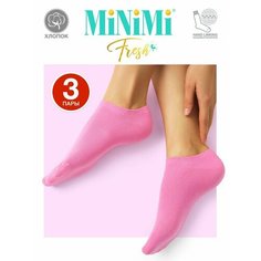 Носки MiNiMi, 3 пары, 3 уп., размер 35-38, розовый