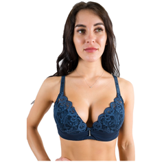 Бюстгальтер CharMWomen, размер 90E, синий