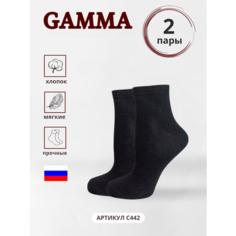 Носки ГАММА, 2 пары, размер 25-27(40-41), черный Gamma