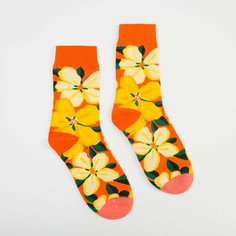 Носки Minaku, размер 36-41, желтый, оранжевый