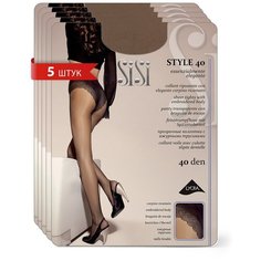 Колготки Sisi Style, 40 den, 5 шт., размер 4/L/4-L, бежевый