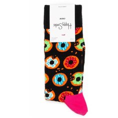 Носки Happy Socks Мужские носки с рисунками Happy Socks, размер 36-40, голубой, черный, красный