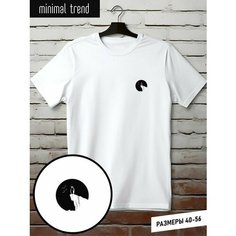 Футболка minimal trend, размер XL, белый