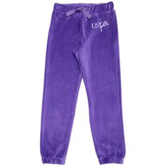 Брюки U.S. POLO ASSN., размер 9-10 (134-140), фиолетовый