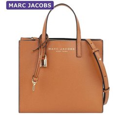 Сумка тоут MARC JACOBS, фактура зернистая, коричневый