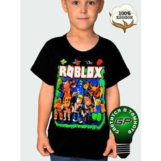 Футболка Glow Point Футболка Roblox, размер 42, черный