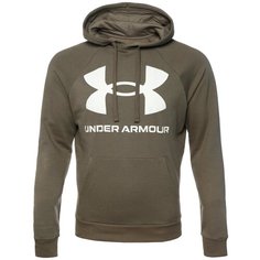 Толстовка Under Armour Rival Fleece Big Logo, размер L, хаки