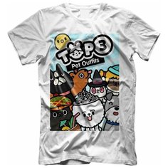 Футболка , размер 32, мультиколор