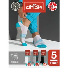 Носки Omsa, 5 пар, размер 39/41, мультиколор