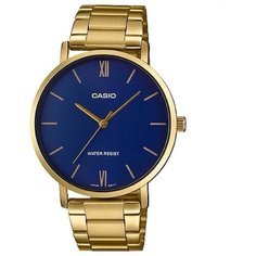 Наручные часы CASIO Collection MTP-VT01G-2B, синий, золотой