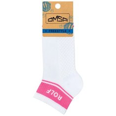 Носки Omsa, размер 35-38, белый, розовый